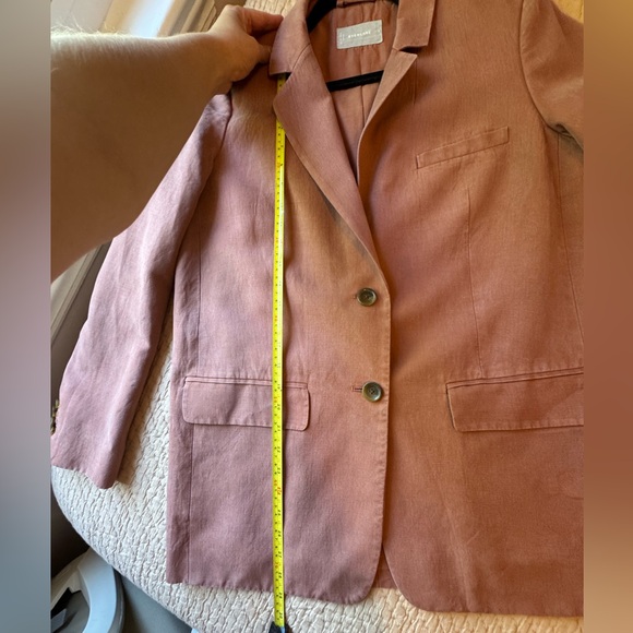 Everlane The Oversized Blazer, Light Rust/ Salmon Pink, Linen Blend, Sz 4, EUC! - Picture 7 of 9